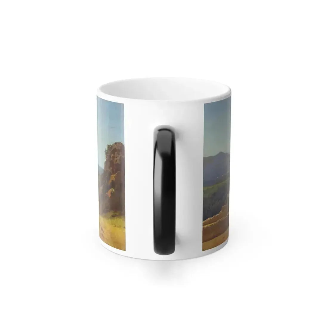 Francesco Lojacono (1841-1915) Palermo and Mount Pellegrino - Oil on Canvas 1874 - Color Changing Mug 11oz - Go Mug Yourself