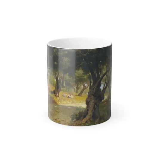 Francesco Lojacono (1841-1915) The Olive Grove, Palermo - Oil on Canvas - Color Changing Mug 11oz 11oz - Go Mug Yourself