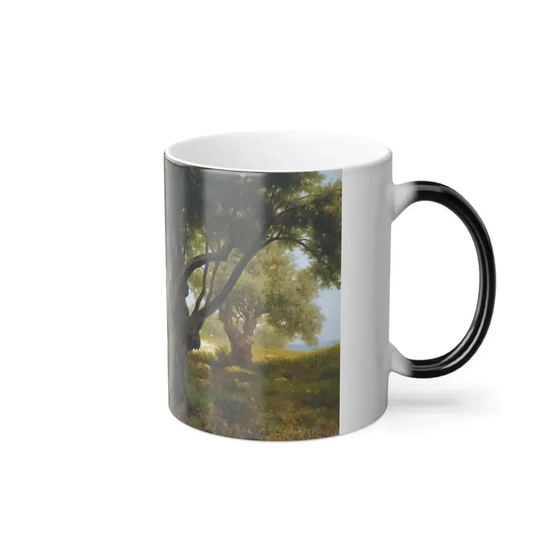 Francesco Lojacono (1841-1915) The Olive Grove, Palermo - Oil on Canvas - Color Changing Mug 11oz - Go Mug Yourself