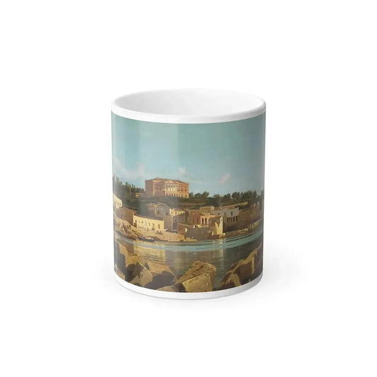 Francesco Lojacono (1841-1915) View of Acquasanta, Palermo - Oil on Canvas 1869 - Color Changing Mug 11oz 11oz - Go Mug Yourself