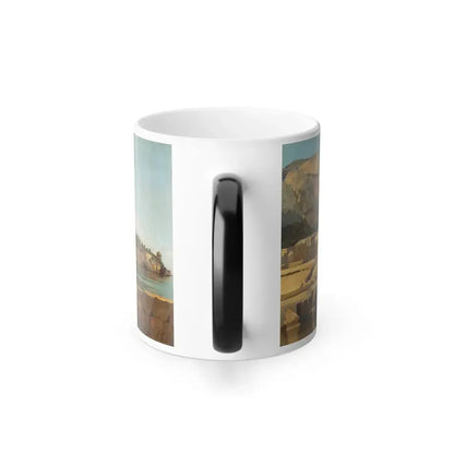 Francesco Lojacono (1841-1915) View of Acquasanta, Palermo - Oil on Canvas 1869 - Color Changing Mug 11oz - Go Mug Yourself