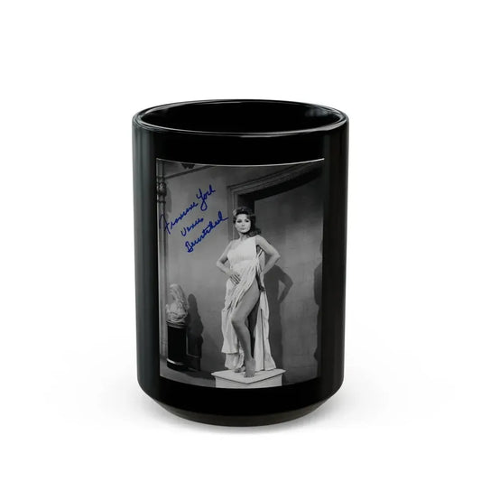 Francine York #04 (Vintage Female Icon) Black Coffee Mug 15oz - Go Mug Yourself