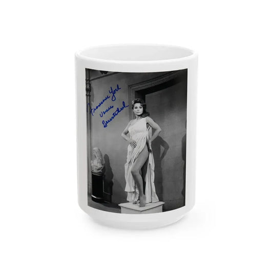 Francine York #04 (Vintage Female Icon) White Coffee Mug 15oz - Go Mug Yourself
