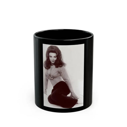 Francine York #05 (Vintage Female Icon) Black Coffee Mug 11oz - Go Mug Yourself