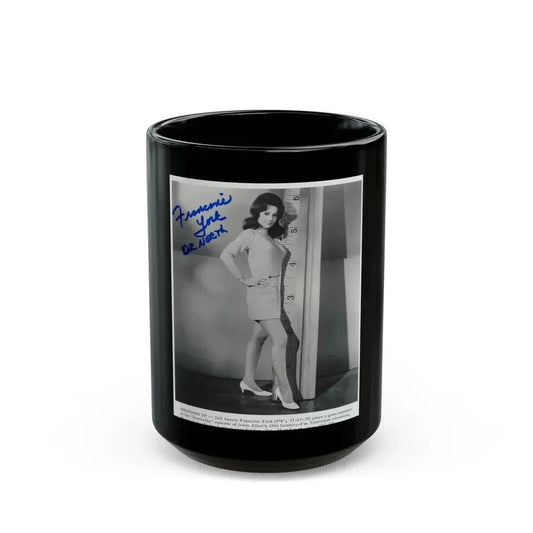 Francine York #06 (Vintage Female Icon) Black Coffee Mug 15oz - Go Mug Yourself
