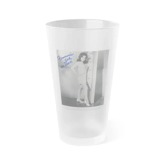 Francine York #06 (Vintage Female Icon) Frosted Pint Glass 16oz 16oz Frosted - Go Mug Yourself