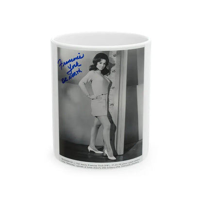 Francine York #06 (Vintage Female Icon) White Coffee Mug 11oz - Go Mug Yourself