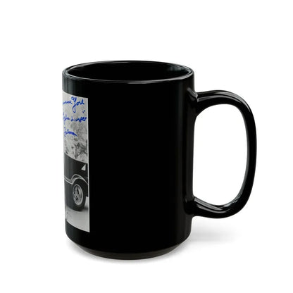 Francine York #09 (Vintage Female Icon) Black Coffee Mug - Go Mug Yourself