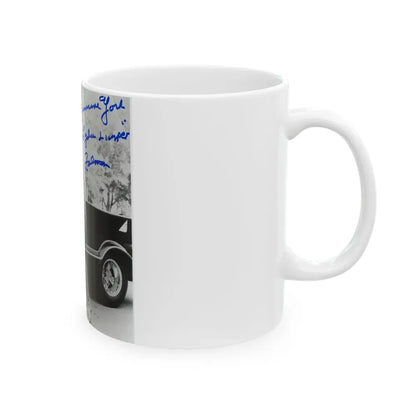 Francine York #09 (Vintage Female Icon) White Coffee Mug - Go Mug Yourself