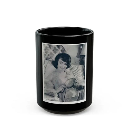 Francine York #12 1 (Vintage Female Icon) Black Coffee Mug 15oz - Go Mug Yourself