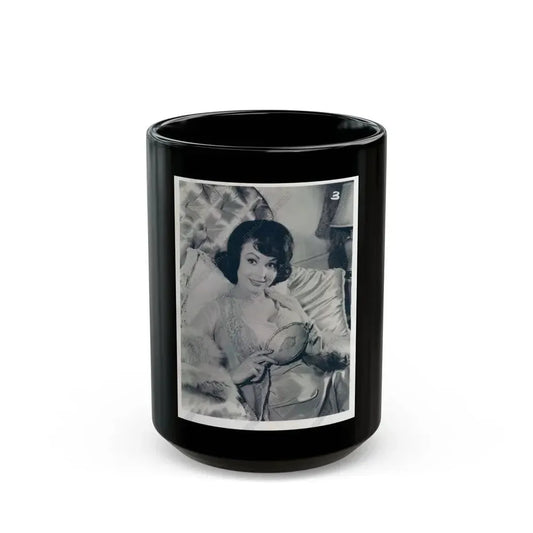 Francine York #12 1 (Vintage Female Icon) Black Coffee Mug 15oz - Go Mug Yourself