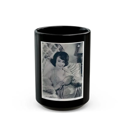 Francine York #12 1 (Vintage Female Icon) Black Coffee Mug 15oz - Go Mug Yourself