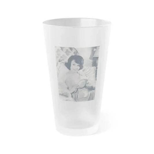 Francine York #12 1 (Vintage Female Icon) Frosted Pint Glass 16oz 16oz Frosted - Go Mug Yourself