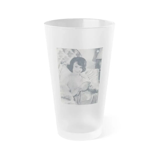 Francine York #12 1 (Vintage Female Icon) Frosted Pint Glass 16oz 16oz Frosted - Go Mug Yourself