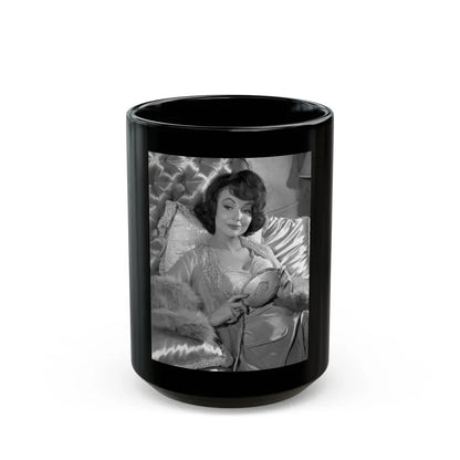 Francine York #14 (Vintage Female Icon) Black Coffee Mug 15oz - Go Mug Yourself