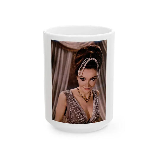 Francine York #146 (Vintage Female Icon) White Coffee Mug 15oz - Go Mug Yourself