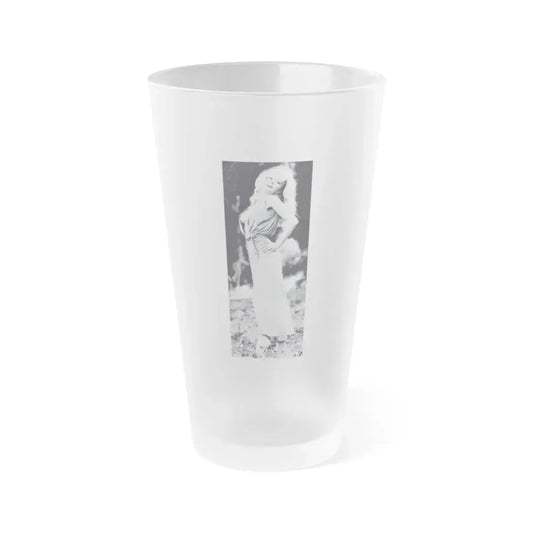 Francine York #157 (Vintage Female Icon) Frosted Pint Glass 16oz 16oz Frosted - Go Mug Yourself