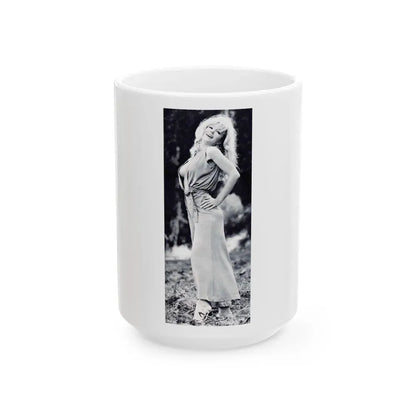 Francine York #157 (Vintage Female Icon) White Coffee Mug 15oz - Go Mug Yourself