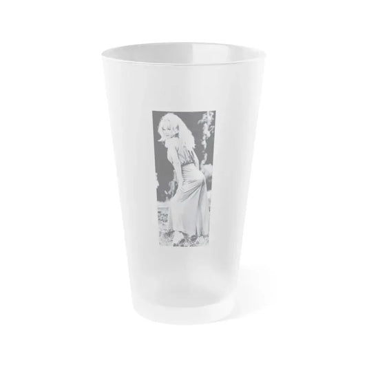 Francine York #159 (Vintage Female Icon) Frosted Pint Glass 16oz 16oz Frosted - Go Mug Yourself
