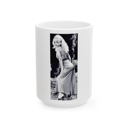 Francine York #159 (Vintage Female Icon) White Coffee Mug 15oz - Go Mug Yourself