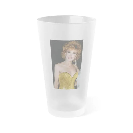 Francine York #167 (Vintage Female Icon) Frosted Pint Glass 16oz 16oz Frosted - Go Mug Yourself