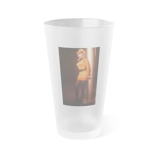 Francine York #168 (Vintage Female Icon) Frosted Pint Glass 16oz 16oz Frosted - Go Mug Yourself