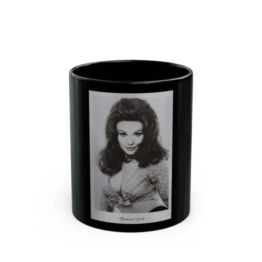 Francine York #169 - 4x5 60's B&W Photo on Postcard Paper (Vintage Female Icon) Black Coffee Mug 11oz - Go Mug Yourself