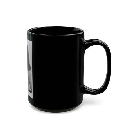 Francine York #169 - 4x5 60's B&W Photo on Postcard Paper (Vintage Female Icon) Black Coffee Mug - Go Mug Yourself