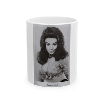 Francine York #169 - 4x5 60's B&W Photo on Postcard Paper (Vintage Female Icon) White Coffee Mug 11oz - Go Mug Yourself