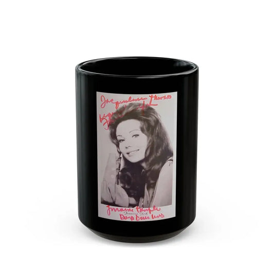 Francine York #17 (Vintage Female Icon) Black Coffee Mug 15oz - Go Mug Yourself