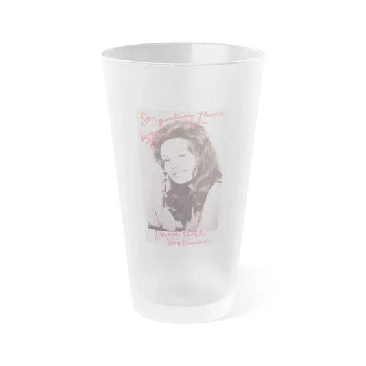 Francine York #17 (Vintage Female Icon) Frosted Pint Glass 16oz 16oz Frosted - Go Mug Yourself