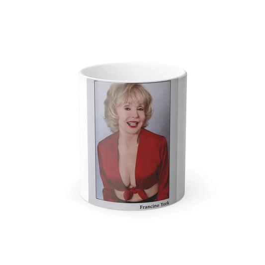 Francine York #172 - 7x9 more recent Color Glamour Waist & Upper Body Photo Re-Print (Vintage Female Icon) Color Changing Mug 11oz 11oz - Go Mug Yourself