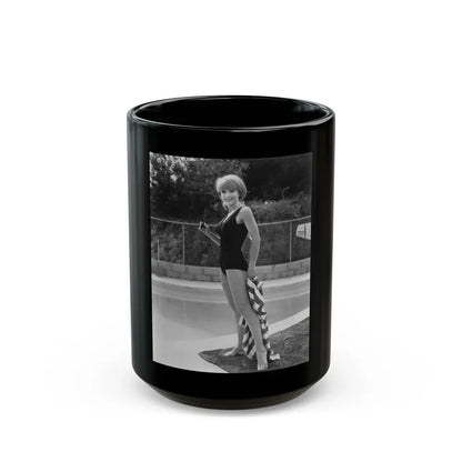 Francine York #182 (Vintage Female Icon) Black Coffee Mug 15oz - Go Mug Yourself