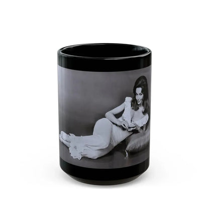 Francine York #183 (Vintage Female Icon) Black Coffee Mug 15oz - Go Mug Yourself