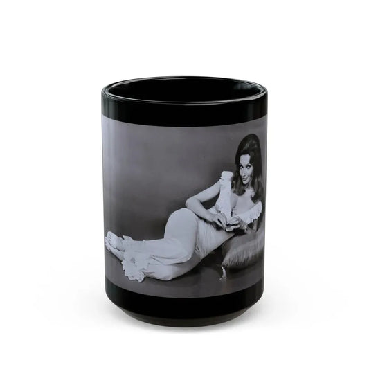 Francine York #183 (Vintage Female Icon) Black Coffee Mug 15oz - Go Mug Yourself