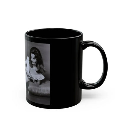 Francine York #183 (Vintage Female Icon) Black Coffee Mug - Go Mug Yourself