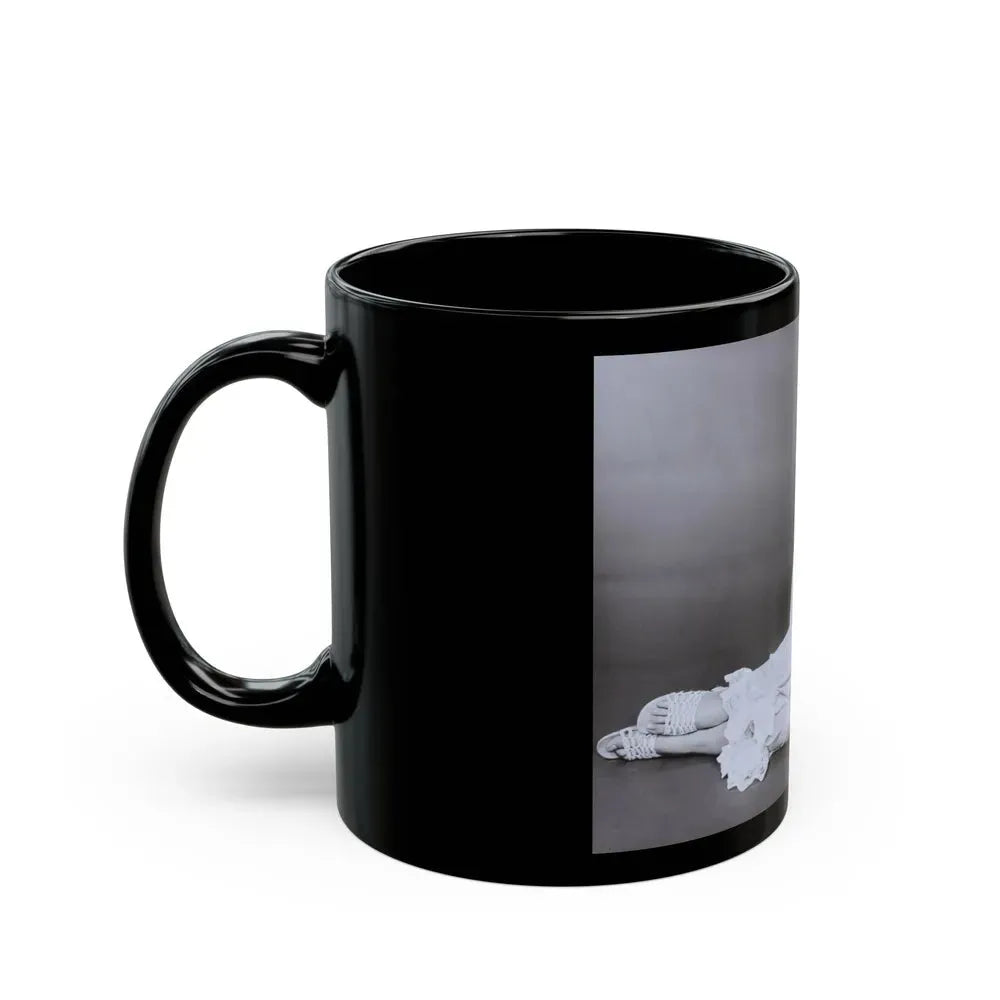 Francine York #183 (Vintage Female Icon) Black Coffee Mug - Go Mug Yourself