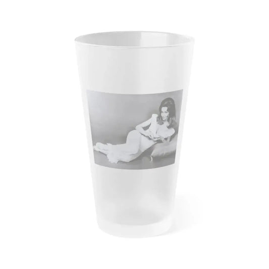 Francine York #183 (Vintage Female Icon) Frosted Pint Glass 16oz 16oz Frosted - Go Mug Yourself