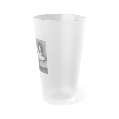 Francine York #183 (Vintage Female Icon) Frosted Pint Glass 16oz - Go Mug Yourself