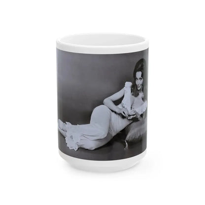 Francine York #183 (Vintage Female Icon) White Coffee Mug 15oz - Go Mug Yourself
