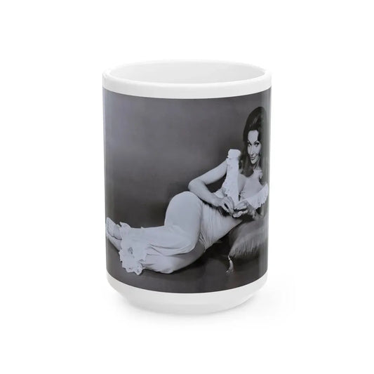 Francine York #183 (Vintage Female Icon) White Coffee Mug 15oz - Go Mug Yourself