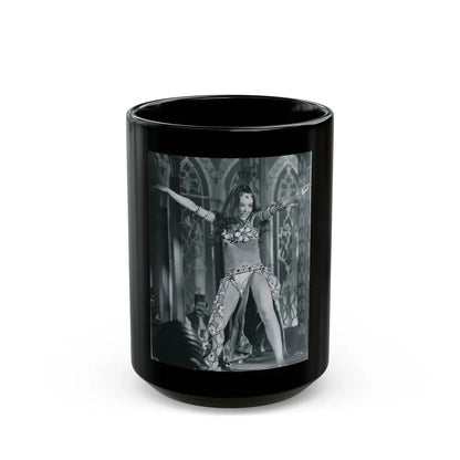 Francine York #185 (Vintage Female Icon) Black Coffee Mug 15oz - Go Mug Yourself