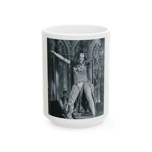 Francine York #185 (Vintage Female Icon) White Coffee Mug 15oz - Go Mug Yourself