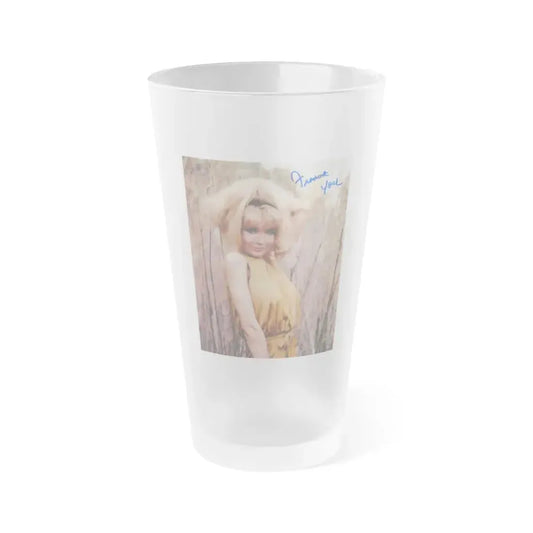 Francine York #19 (Vintage Female Icon) Frosted Pint Glass 16oz 16oz Frosted - Go Mug Yourself