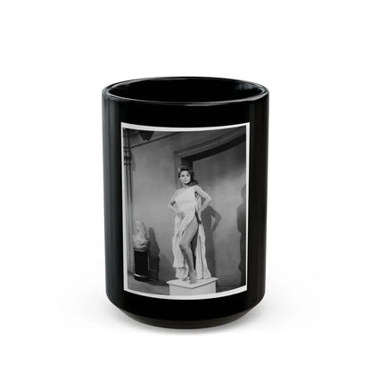 Francine York #21 (Vintage Female Icon) Black Coffee Mug 15oz - Go Mug Yourself