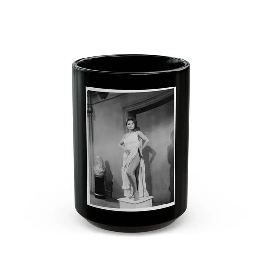 Francine York #21 (Vintage Female Icon) Black Coffee Mug 15oz - Go Mug Yourself