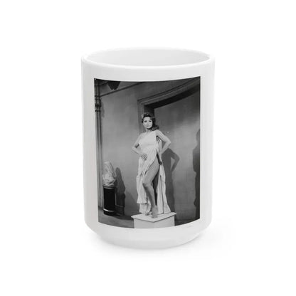 Francine York #21 (Vintage Female Icon) White Coffee Mug 15oz - Go Mug Yourself