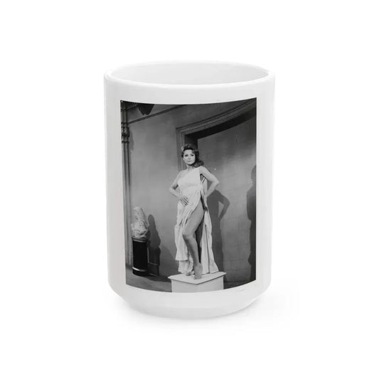 Francine York #21 (Vintage Female Icon) White Coffee Mug 15oz - Go Mug Yourself