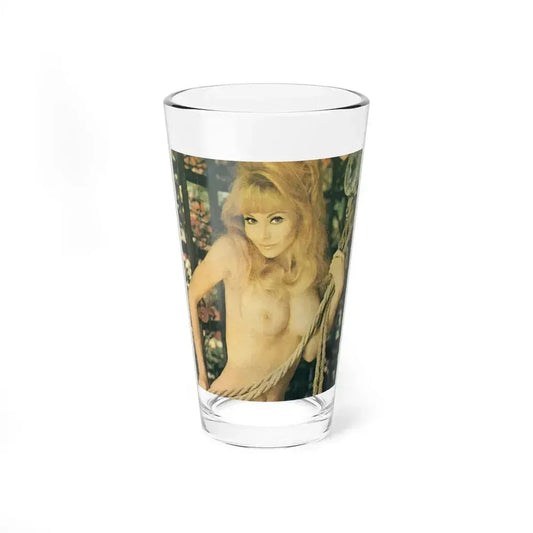 Francine York #23 - Topless (Vintage Female Icon) Pint Glass 16oz 16oz - Go Mug Yourself