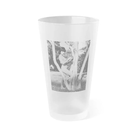 Francine York #36 (Vintage Female Icon) Frosted Pint Glass 16oz 16oz Frosted - Go Mug Yourself